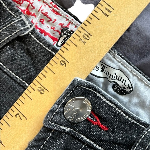 Pepe jeans black wash with embroidered pockets size 27 - Picture 3 of 11